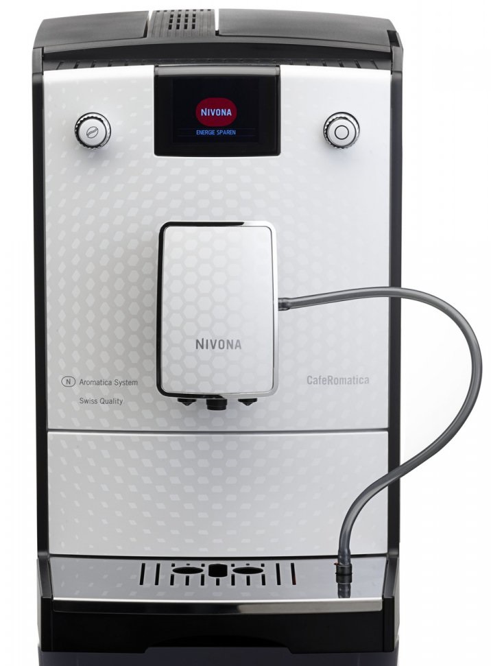 Espressor automat Nivona CafeRomatica 778, 15 bari, 2.2 L, Colour TFT display, Sistem AROMATICA, Alb/Negru